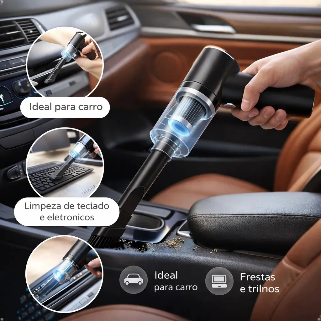 Aspirador de Pó Automotivo Portátil