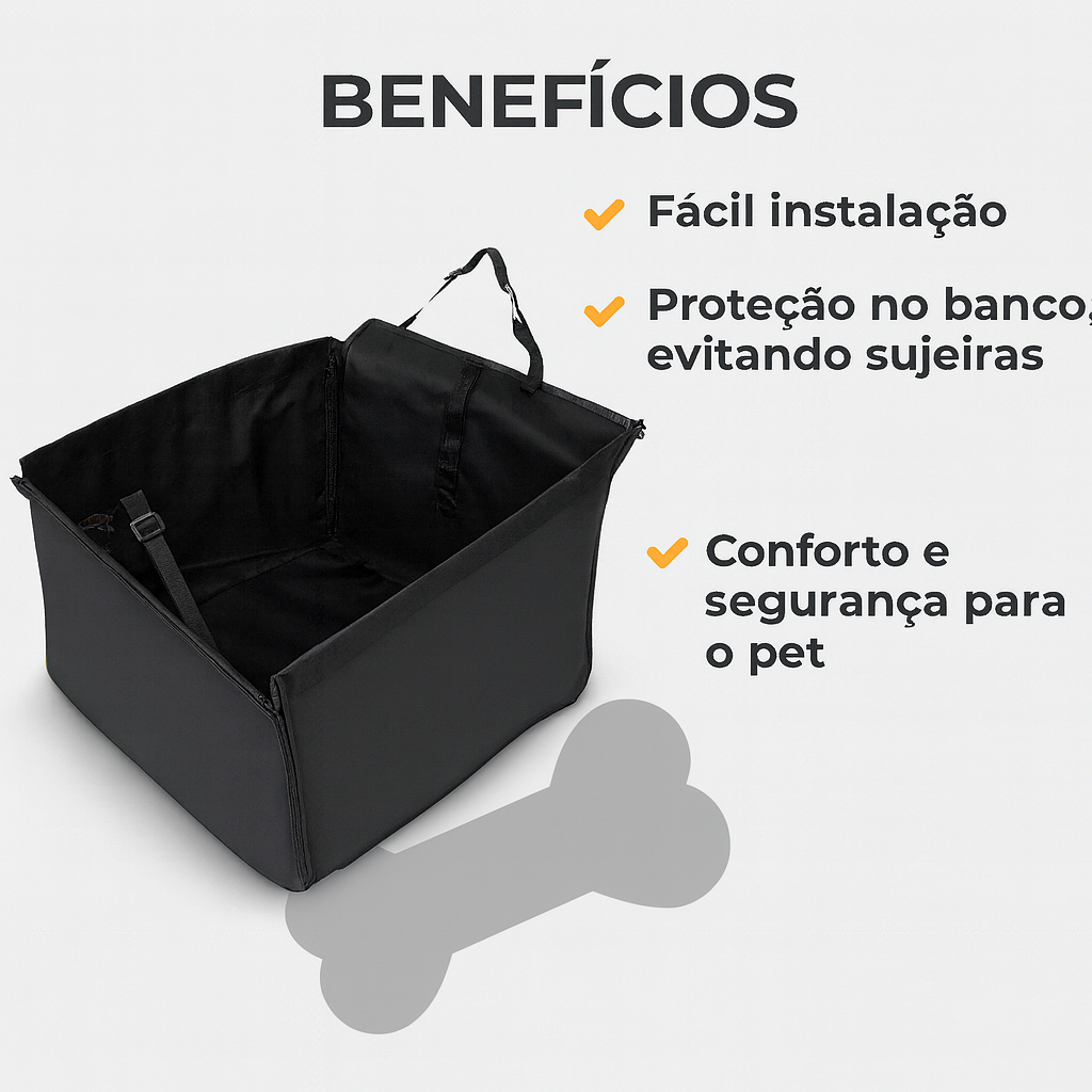 Cadeira Protetora Carro Impermeável Transporte Pet